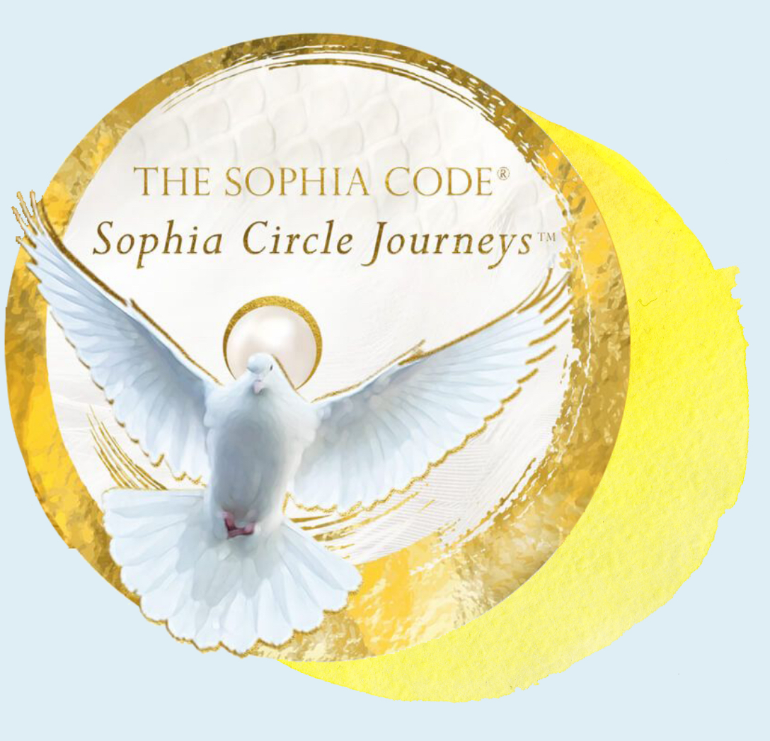 Dove inside gold Sophia Code Journeys circle